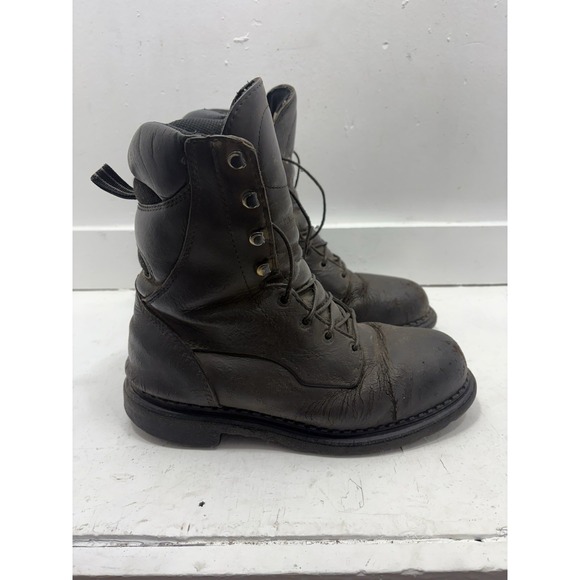 Red Wing Shoes Other - Red Wing Waterproof Steel Toe Work Boots Mens Size 8.5 Brown Vintage Logger